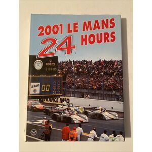 2001 Le Mans 24 Hours Automobile Racing Hardcover Book Dust Jacket Collectible